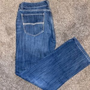 men’s rock ‘n’ roll jeans, barley worn